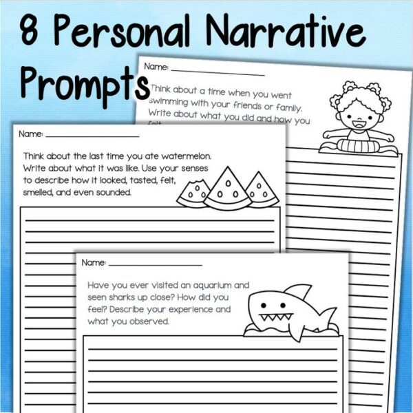 2nd grade personal narrative writing prompts